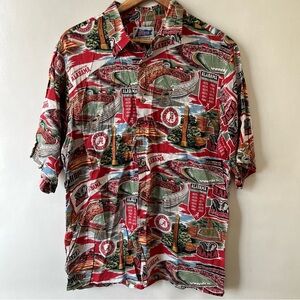 Vintage Reyn Spooner Alabama Crimson Tide Shirt Button Down Short Sleeve